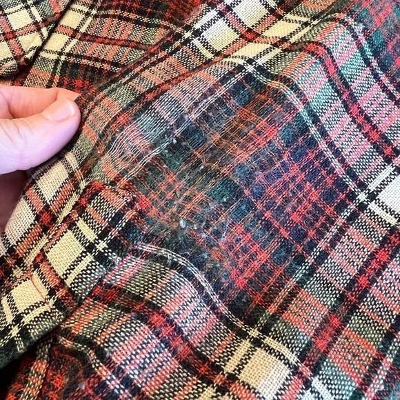 Vintage Big John Wool Plaid Unisex Button Front Shirt / xlarge - Picture 6 of 11